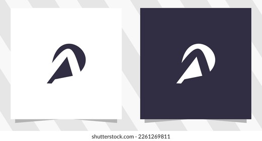 letter p logo design vector