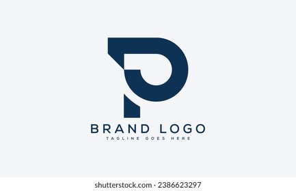 diseño de la plantilla vectorial del logotipo de letra P para la marca.