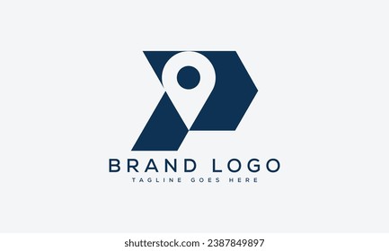 diseño de la plantilla vectorial del logotipo de letra P para la marca.
