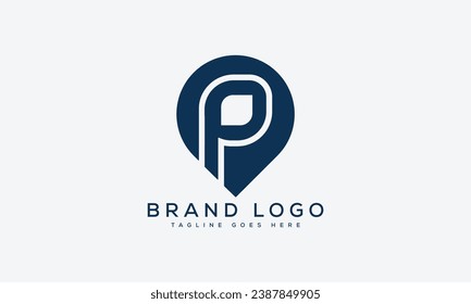Buchstabe P Logo Design Vektordesign für Marke.