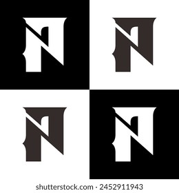 Buchstabe P Logo Design Vektorgrafik
