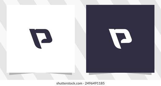 Vector de diseño de logotipo de letra P