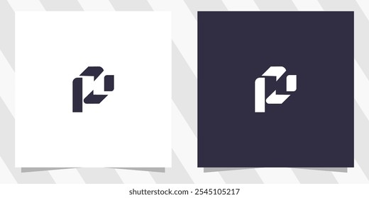 Vector de diseño de logotipo de letra P