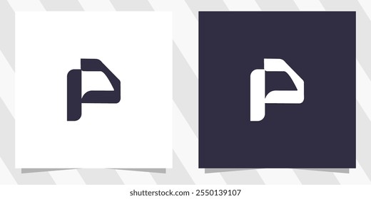 Vector de diseño de logotipo de letra P