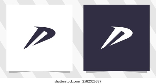 letter p logo design vector