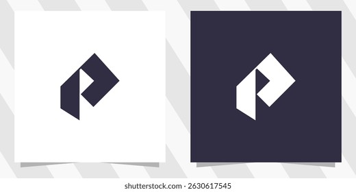 letter p logo design vector