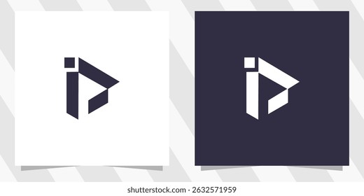 letter p logo design vector
