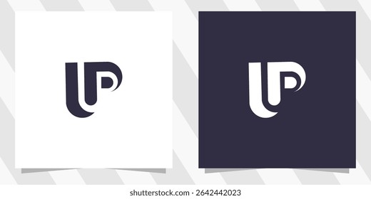 letter p logo design vector