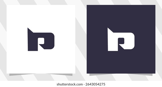 letter p logo design vector