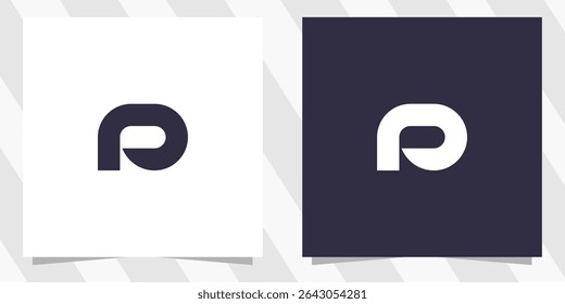 letter p logo design vector