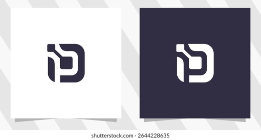 letter p logo design vector