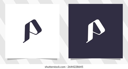 letter p logo design vector