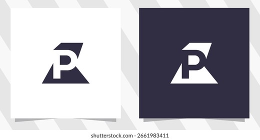 Vector de diseño de logotipo de letra P
