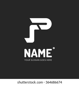 Letter P, logo design vector template. Symbol concept icon.