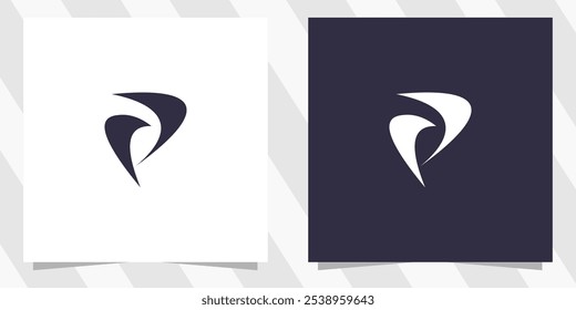 letter p logo design vetor