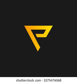 Letter P logo designed in Vector Format.