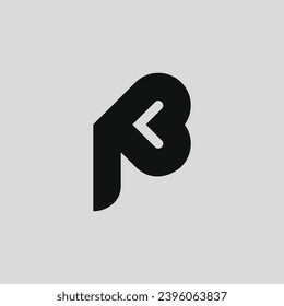 Buchstabe P Logo mit Herz, geeignet für Branding und anderes grafisches Design.