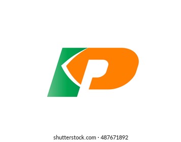 Letter p logo icon

