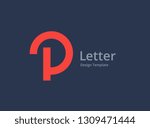 Letter P logo icon design template elements