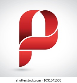 Letter P logo icon design template elements