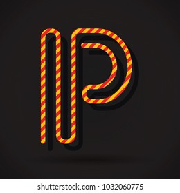 Letter P logo icon design template elements