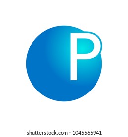 Letter P logo icon design template elements - vector sign