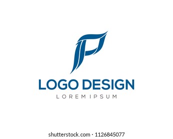 Letter P logo icon design template elements