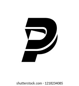 Letter P logo. Icon design. Template elements - vector sign