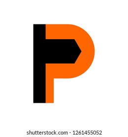 Letter P logo icon design template elements - Vector