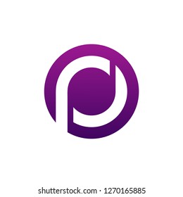 Letter P logo icon design template elements, Initial P logo concept - Vector