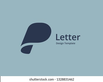 Letter P logo icon design template elements
