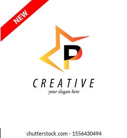 Letter P logo icon design template elements 