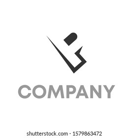 letter p logo icon design template sign