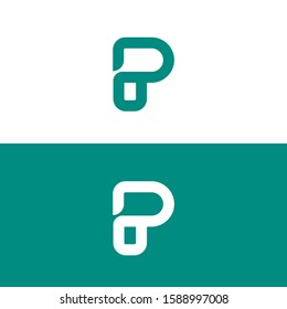 Letter P logo icon design template elements