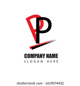 Letter P logo icon design template elements