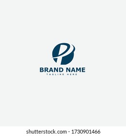 Letter P logo icon design template elements 