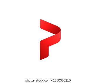 Letter P logo icon design template elements