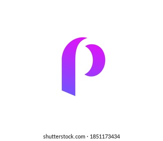 Letter P logo icon design template elements