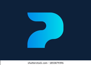 Letter p logo icon design template element