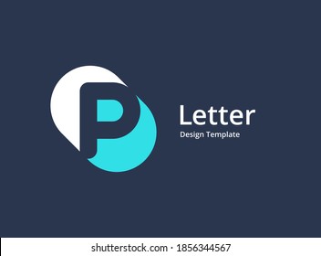 Letter P logo icon design template elements