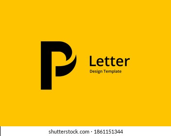 Letter P logo icon design template elements