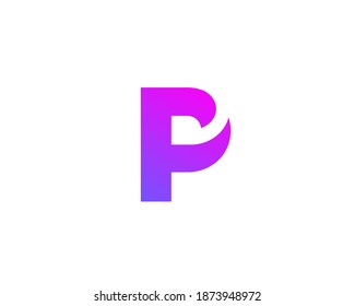 Letter P logo icon design template elements