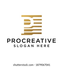 Letter P logo icon design template elements - vector sign