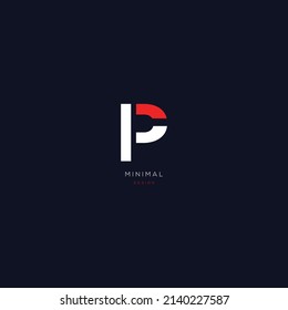 Letter P logo icon design template elements