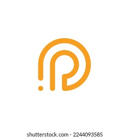 Letter P or I logo icon design template element - vector sign