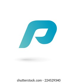 Letter P logo icon design template elements 