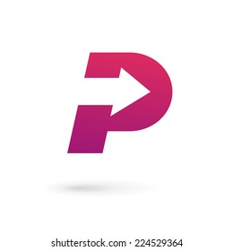 Letter P logo icon design template elements 