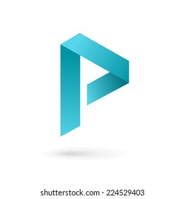 Letter P logo icon design template elements 