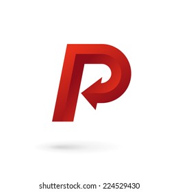 Letter P logo icon design template elements 