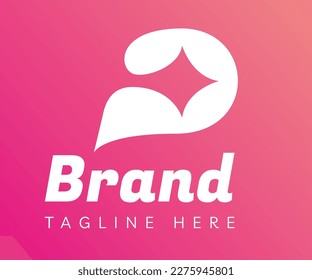 Elementos de la plantilla de diseño de iconos del logotipo de la letra P. Usable para marca, logotipos de negocios y tecnología.
